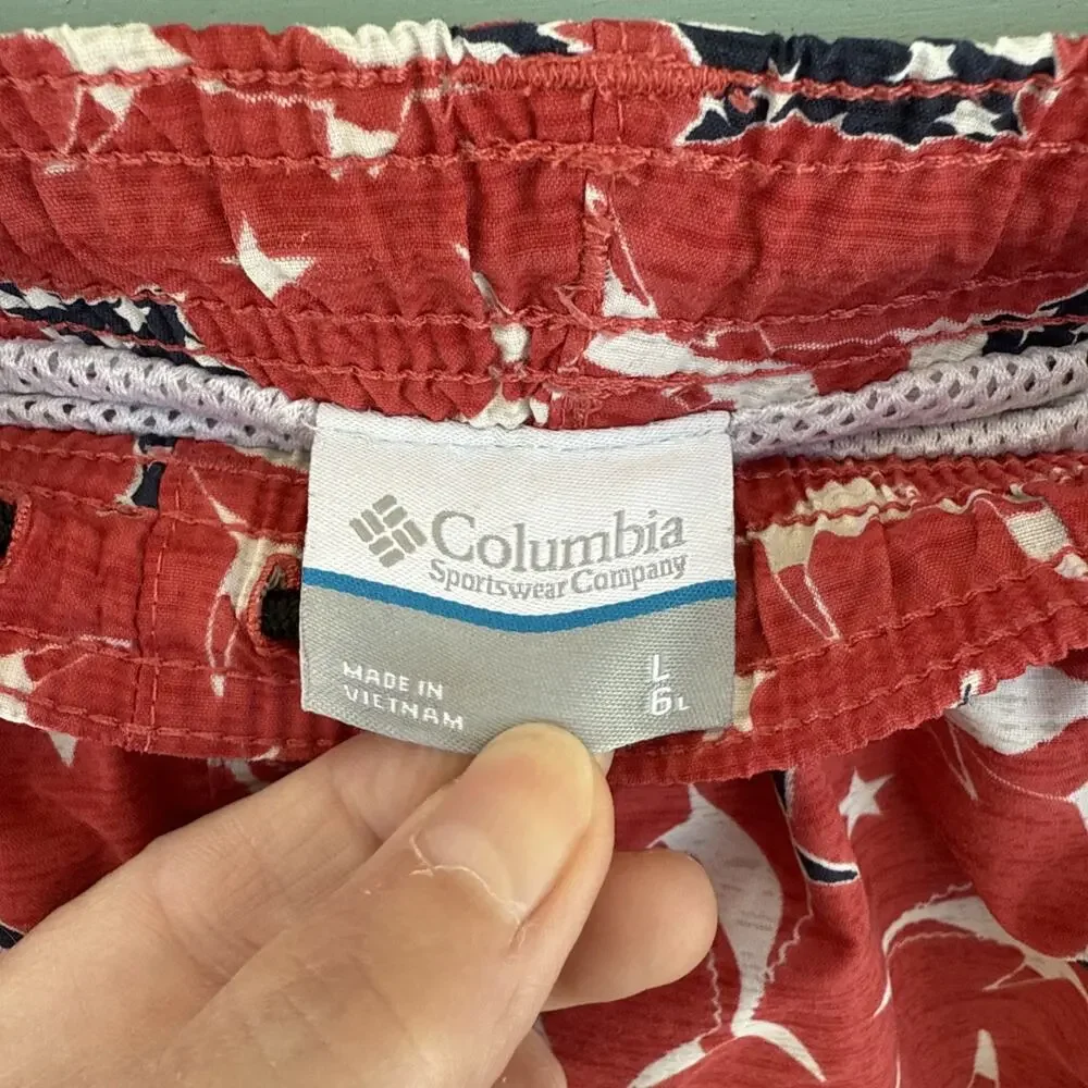 Columbia PFG Swim‎ Trunks Men's M Sailfish Print 0072 35” W 6” Insm Summer 4th